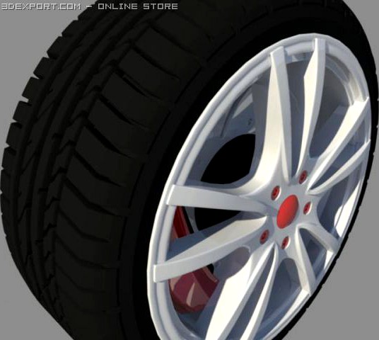 Bridgestone Potenza RE050A 3D Model