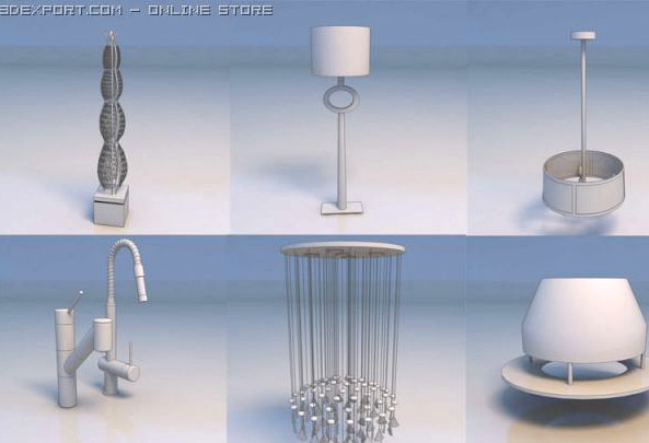 Light fixtures water faucet 3D Model