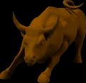 Wall Street Charging Bull Statue