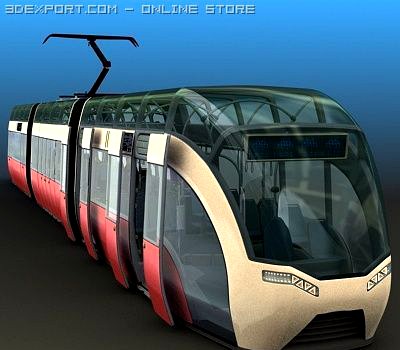 Concept Tram 3D Model