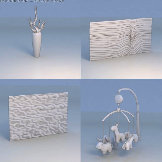 Decorative wall accessories 3D Model