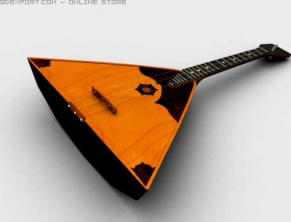 Russian balalaika 3D Model
