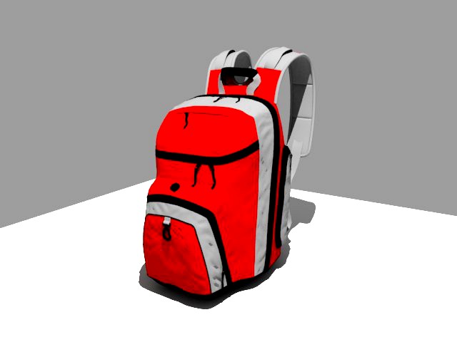 School Backpack (VRay)