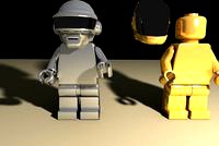 Daft Punk Lego Minifig (VRay)