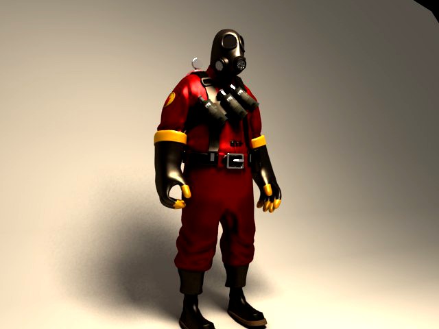 Team Fortress Pyro 2 (VRay)