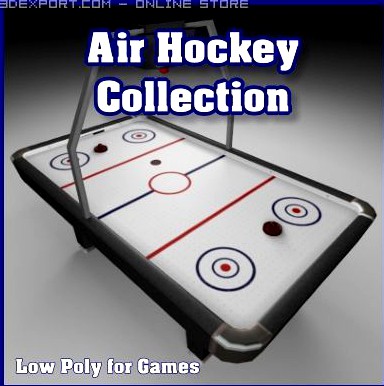 Air Hockey Collection 3D Model