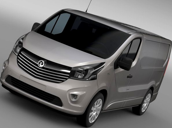 Vauxhall Vivaro Van Biturbo 2015 3D Model