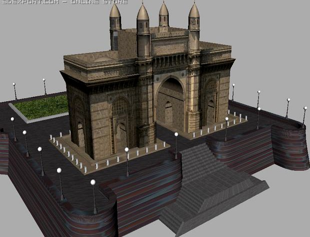 Gateway of India 3D Model