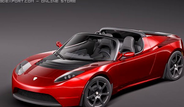 Tesla Roadster 3D Model