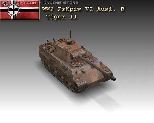 WW2 Panzer VI Ausf B Tiger II 3D Model