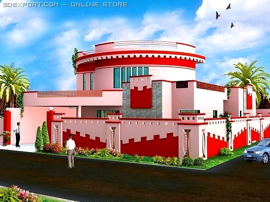 Colorful house 3D Model