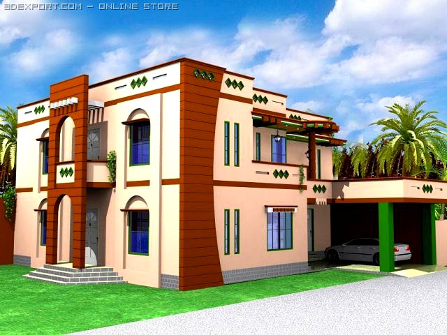 Corner view 3D Model