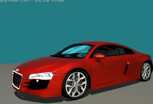 Download free Audi R8 3D Model