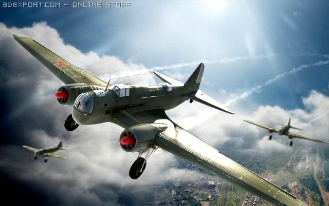 Airplane DB3 3D Model