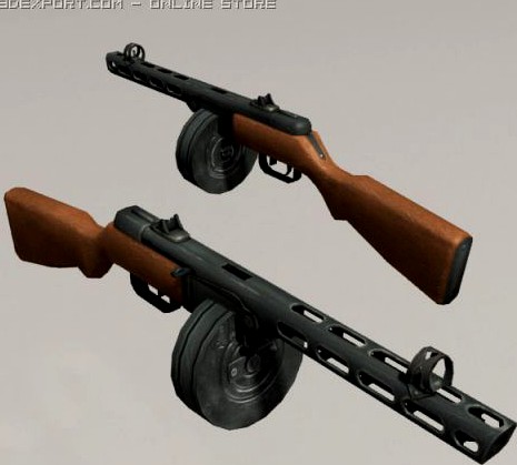 Ppsh 41 3D Model