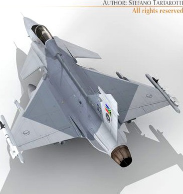 JAS 39 South African 3D Model