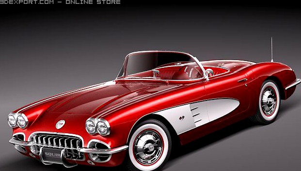 Chevrolet Corvette C1 3D Model