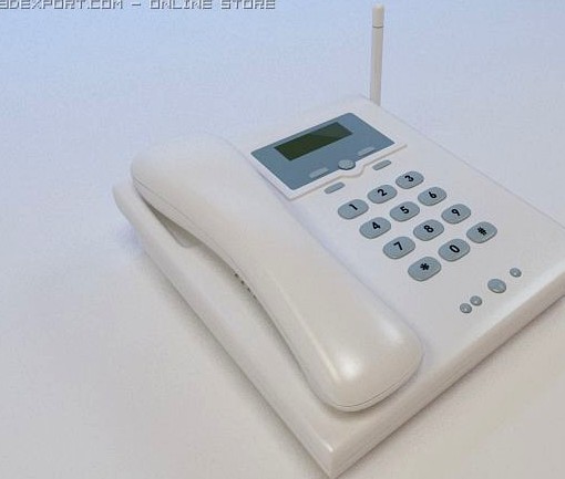 Download free Office phone 3D Model