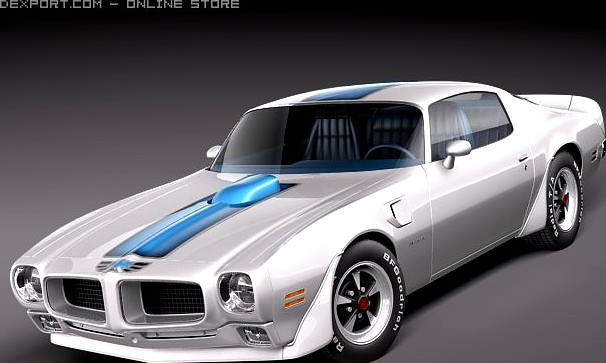 Pontiac Firebird Trans Am 197073 3D Model