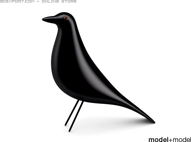 Download free Vitra Eames House Bird 3D Model