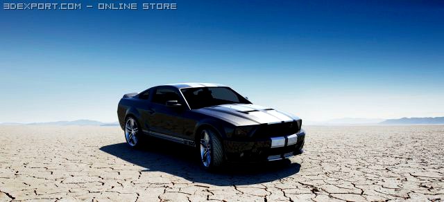 Ford Mustang Shelby Cobra GT500 3D Model