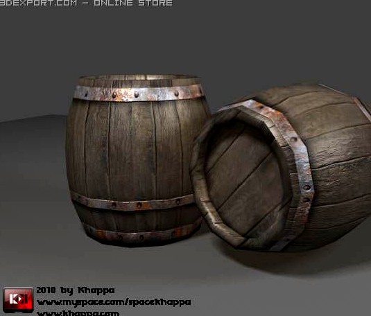 Barrel 3D Model