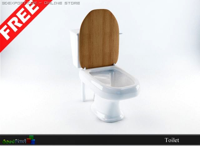 Download free Toilet 3D Model