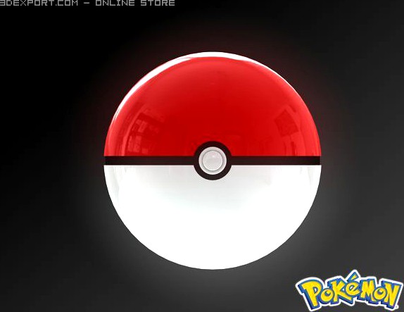 Download free PokeMon Ball 3D Model