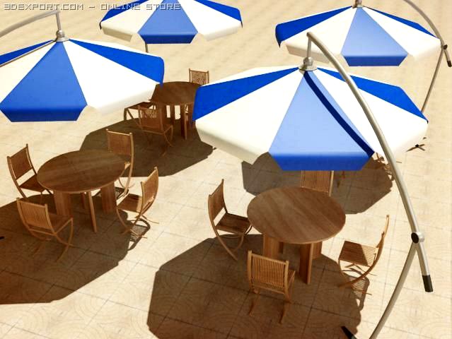 Summer cafe 3D Model