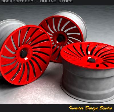 Zephir auto rim 3D Model