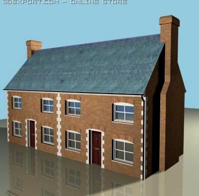 Terraced house 2 3D Model