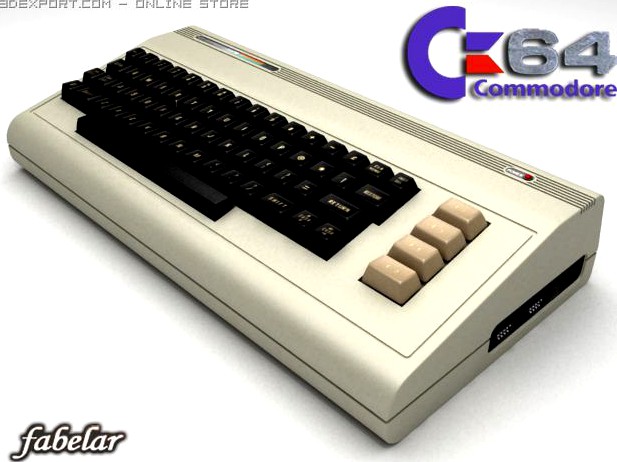 Commodore C64 3D Model