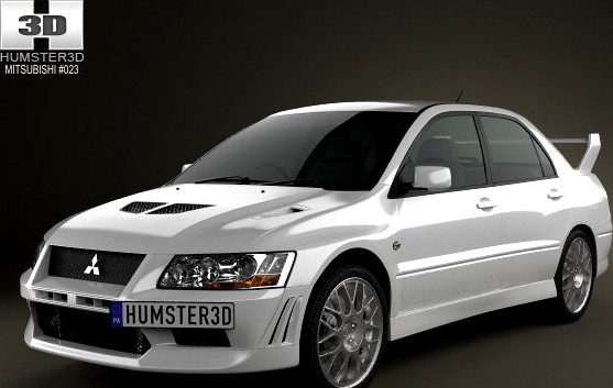 Mitsubishi Lancer Evolution 2001 3D Model