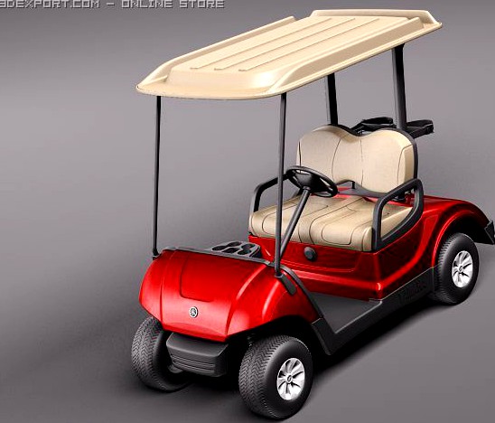 Yamaha Golf Car G29E 2011 3D Model