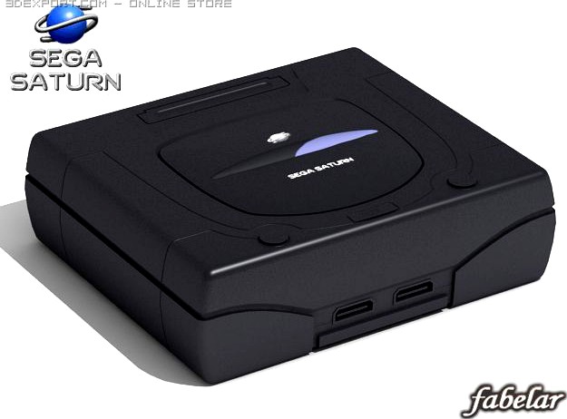 Sega Saturn 3D Model