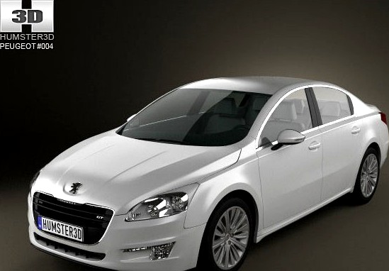 Peugeot 508 saloon 2011 3D Model