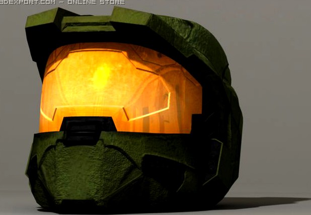 Halo Spartan Helmet 3D Model