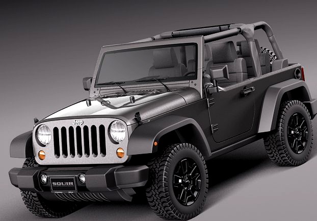 Jeep Wrangler Willis Wheeler 2014 3D Model