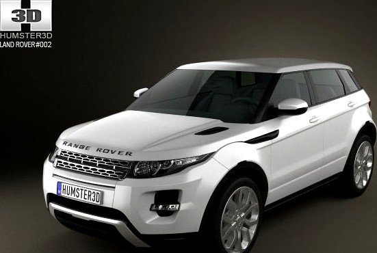 RangeRover Evoque 2012 5 doors 3D Model