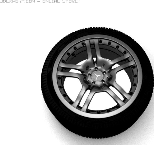 C65 AMG Wheel 3D Model