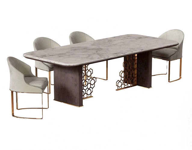 Longhi Excelsior Table and Daphne chair