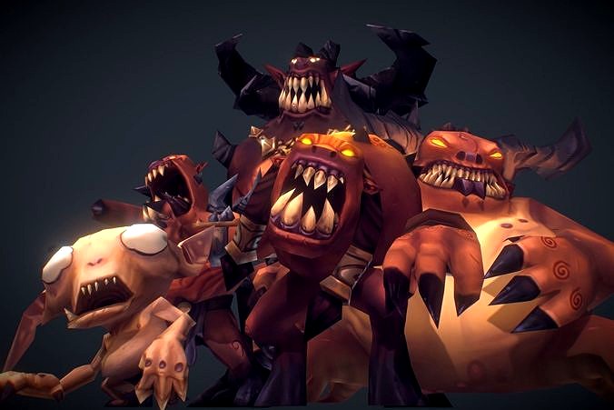 Demon Crew - Low Poly Hand Painted