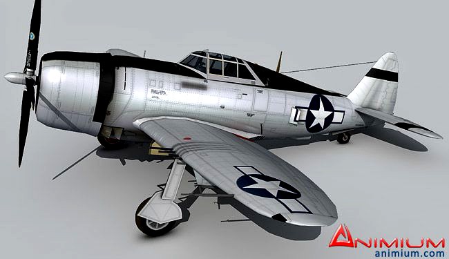 P-47D Thunderbolt 3d model
