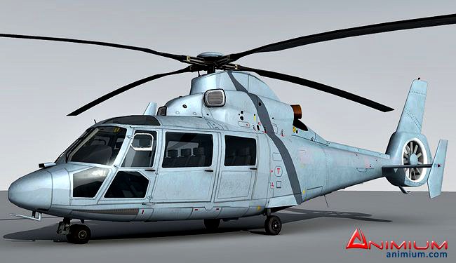 Eurocopter AS365 Dauphin 3d model
