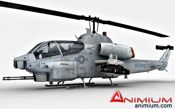 Bell AH-1 SuperCobra 3d model