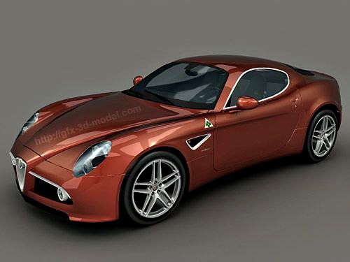 Alfa Romeo 8C Competizione 3d model