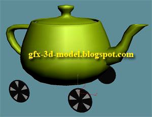 Animate car wheels through Wire Parameter