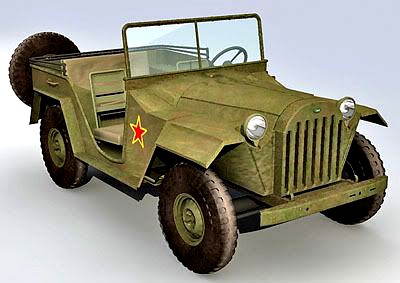 GAZ 67b 3d model
