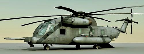 H53 Sea Stallion Helicopter 3d model