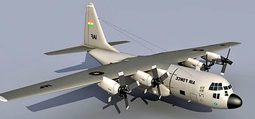 Lockheed C130 Hercules 3d model